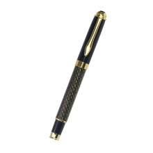 Luxury Business Gift Gold Carbon Fiber Ballpoint Pen Roller Pens With Custom Logo